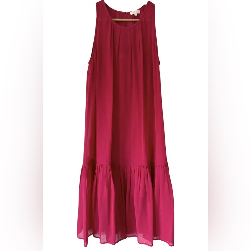 Wilfred // Sonnet Silk Dress in Punch Pink // S